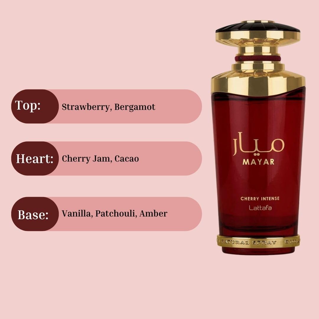 Lattafa Mayar Cherry Intense Eau de Parfum Spray for Unisex 100ML